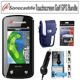 Sonocaddie V500 3in. Touchscreen Golf GPS Unit Caddie Bundle