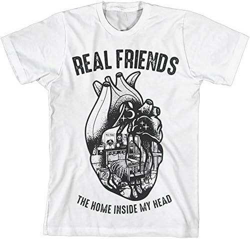 Real Friends Men's Home In My Head T-shirt Medium White