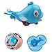 Fajiabao Baby Bath Tub Animal Toys Fun Swimming Dolphin BPA Free Bathtub Toy Water Squirter for Over 1 Year Old Kids Toddlers Fun Bathtime Great Christmas Day and Birthday Gift (One Pc)