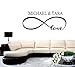 yimeiarthome ymah736 Romantic Love Vinyl Wall, Sticker, 50x110cm