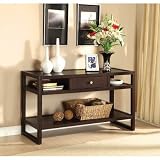 Hokku Designs IDF-4323S Ambrose Solid Wood Sofa Table in Espresso