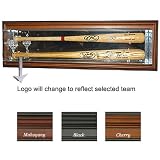 Washington Nationals MLB Double Bat Baseball Bat Display Case, Mirrored Back