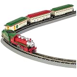 The Spirit Of Christmas N Scale Steam Locomotive Train Set by Hawthorne Village