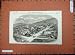 1859 Antique Print View Wellington New Zealand Town