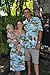 RJC Men's Paradise Island Surf Aloha Shirt, Blue, L
