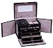 SHINING IMAGE tea2 HUGE BLACK LEATHER JEWELRY BOX / CASE / STORAGE / ORGANIZER WITH TRAVEL CASE AND LOCK SHINING IMAGE tea2 HUGE BLACK LEATHER JEWELRY BOX / CASE / STORAGE / ORGANIZER WITH TRAVEL CASE AND LOCK