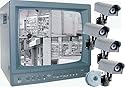 Profi Kamera Überwachungssystem mit Monitor und 4 Überwachungskameras inkl. Nachtsichtkameras mit Mikrofon
