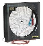 Circular Recorder,Alarm,Temp,6 In Dickson KT623