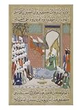 Archangel Gabriel Revealing the 8th Sourate to Mohamed, Ottoman Period, Turkey, 1594-95 Giclee Poster Print, 18x24