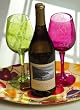 Etched Wine Glass 2 Assorted, Floral Spice Etched Wine Glass 2 Assorted, Floral Spice