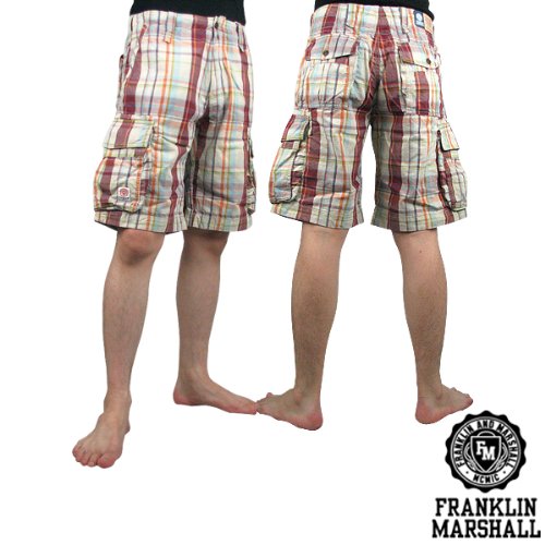 Cover image : FRANKLIN&MARSHALL フランクリンアンドマーシャル 《メンズ:SAN DIEGO PLAID》チェック柄 カーゴ ハーフパンツ 31181-2047-737
