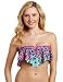 Bikini Lab Women's Love Story Handkerchief Bandeau, Multi, Large