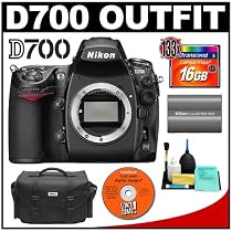 Nikon D700 Digital SLR Camera Body + Nikon EN-EL3e Rechargeable Li-ion Battery + Nikon SLR System Case + 16GB CF Memory Card + Cameta Bonus Accessory Kit