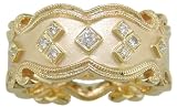 14KT Diamond Etruscan Band