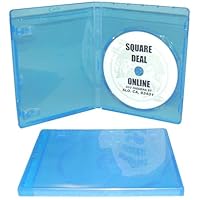 5 Empty Standard Blue Replacement Boxes / Cases for Blu-Ray Disc Movies #DVBR12BR
