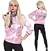 IWIWB Retro 1950s Pink Lady Jacket Fancy Dress 50s Halloween Costume