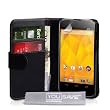 Yousave Accessories LG-FA01-Z114 Pack de Housse en Cuir + Film de Protection d'Ecran pour LG Google Nexus 4