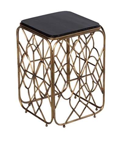 Natura Accent  Tavolino Bistro Oro/Nero