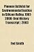 Pioneer Activist for Environmental Justice in Silicon Valley, 1967-2000; Oral History Transcript ] 2003