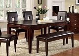 Rectangular Dining Table with Espresso Finish