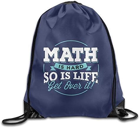 Math Is Hard So Is Life Drawstring Backpack Sport Bag