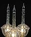 Novelty Lights 3 Light Traditional Christmas Bubble Light Replacement Pack, Clear with Silver Glitter Liquid, 3 Pack