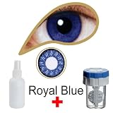 MesmerEyez Naturalz Royal Blue Coloured Disposable Contact Lenses Lens 1 Month Very High Quality