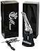 Mauve Premium Wine Aerator Pourer Decanter Spout with Stand - Corkscrew Opener with Foil Cutter Accessory - The Ideal Wine Gift Set