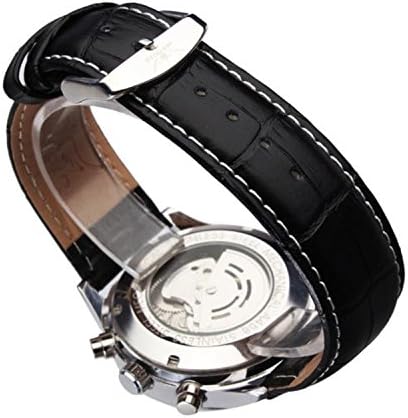 JARAGAR Men's Analog 6 Hands Week/Date/24H Automatic Mechanical Wristwatch