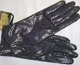 Genuine Soft Snake Skin Leather Waterproof and Microfiber Lined Luxurious Looking Gloves for Women and Teens