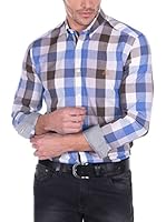 Giorgio Di Mare Camisa Hombre (Azul / Marrón)