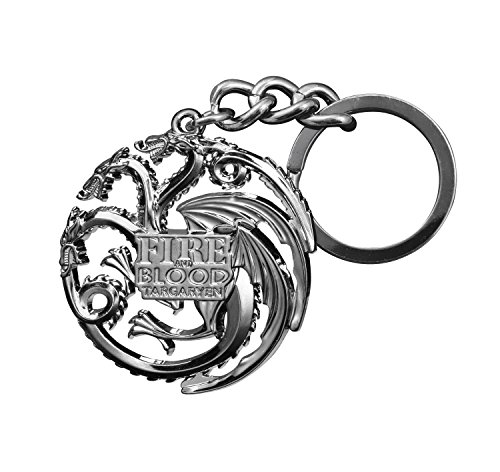 Game of Thrones Targaryen Dragon Die-Cast Keychain (Gun Metal)