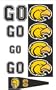 Southern Mississippi Golden Eagles Animated 3-D Auto Spin-Flags