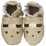 Robeez Infant/Toddler Sandal Slip-On,Soft Gold,6-12 Months (US Infant 2.5-4 M)