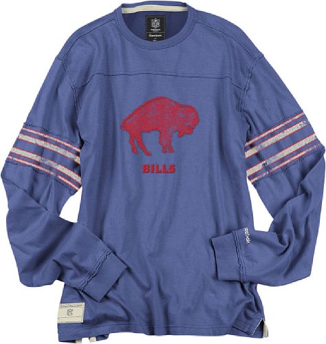 Reebok Buffalo Bills Royal Vintage Applique Throwback Shirt (L=44)
