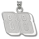 Dale Earnhardt Jr #88 LARGE 5/8 Sterling Silver Pendant