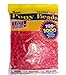 Pony Beads, Red OP, 6 x 9mm, 1000pc Pkg