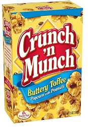 Crunch 'n Munch Butter Toffee Popcorn, 7.5-Ounce Boxes (Pack of 12)