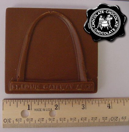 Chocolate St. Louis Arch Square by Chocolate Chocolate Chocolate Company