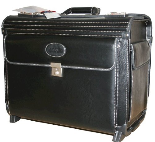 Simili Leather Black Lawyer/litigation Rolling ,Pebble Finish Briefcase On Sale