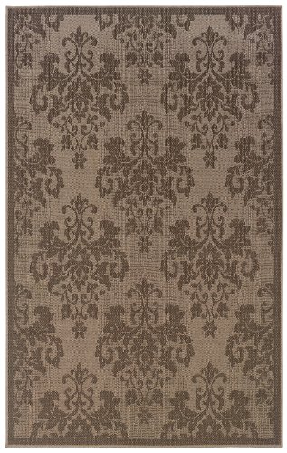 Rivington Rug GEORU 8-Inch by 10-Inch Georgetown Area Rug, Pewter