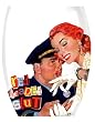 Handpanited Stemless Wine Glass 16oz, Red Headed Slut