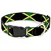 Buckle Down Plastic Clip Collar - Jamaica Flags - 1.5