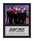 Star Trek Sublimated 12x15 Plaque - The Next Generation - Mounted Memories Certified - Framed NHL Photos, Plaques and Collages