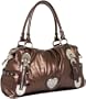 KATHY Van Zeeland Heartbeat Satchel,Oak,one size