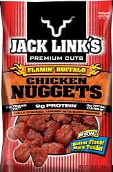 Jack Link's Flamin' Buffalo Style Chicken Nuggets, 3.65-Ounce Bags (Pack of 8)
