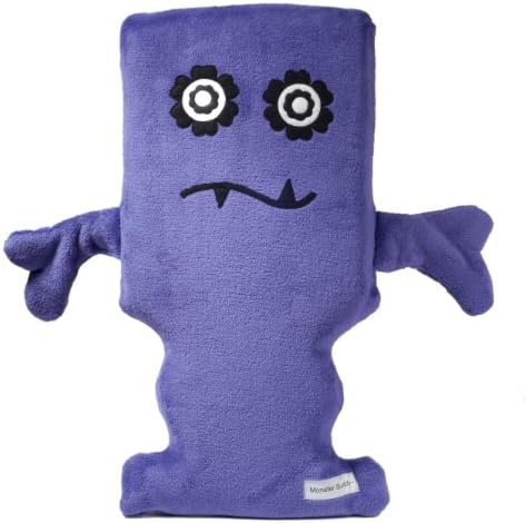Monster Buddy Memory Foam Body Pillows for Kids, Purple