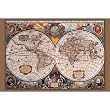 17th Century World Map (Antique) Art Poster Print - 36x24