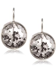 Moritz Glik "Kaleidoscope" 18K and 14k White Gold, Floating Black and White Diamond Earrings