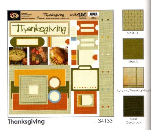 TLC QuikSand Thanksgiving Scrapbook Kit, Discontinued